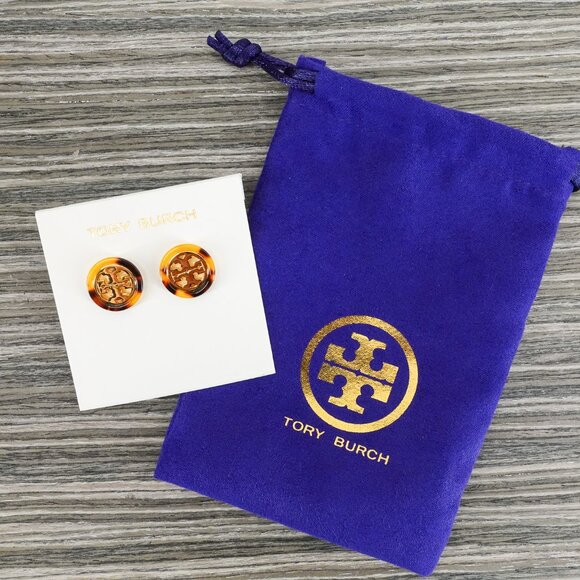 Tory Burch Women's Miller Stud Earrings Gold OS - Picture 4 of 9